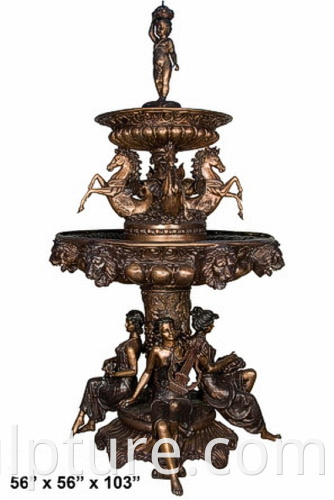 bronze water fountain